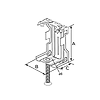 GRIP HM pour attache de suspension sur poutrelle béton 3 en 1 - Boite de 50 image 1