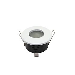 Support spot encastré étanche IP65 rond blanc Ø82mm image