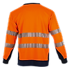 T-shirt de travail ML MAILLE HV REFLET - MARINE/ORANGE FLUO image 1