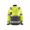 Veste de travail haute visibilité 4064 - Jaune fluo/Gris moyen image 0
