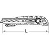 Cutter manche bi-matière à retour de lame automatique, 18 mm- L.190 mm image 2