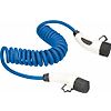 Câble de charge spiralé pour voiture électrique MODE3 400V TRIPHASE - 1 à 5m image 0