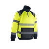Sweat de travail col montant HV MIRE - JAUNE FLUO/MARINE image 0