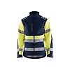 Veste de travail softshell haute visibilité 4497 - Marine/Jaune fluo image 0