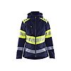 Veste softshell de travail haute visibilité femme 4404 - Marine/Jaune image 0