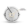 Plafonnier rond CCT blanc puissance ajustable ORION image 1