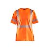T-shirt de travail haute visibilité anti-UV femme 3336 - Orange fluo image 0