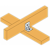 Vis connecteurs acier sur bois - Tête hexagonale - Pointe anti-fendage - Torx image 3
