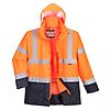 Parka Bicolore Executive 5-en-1 Orange/Marine image 0