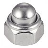 Ecrou borgne autofreiné avec bague nylon - Inox A2 image 0