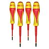 Jeu de tournevis bi-matière isolés 1000V pour borniers électriques, 4pcs image 1