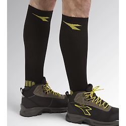 Chaussettes de travail d'hiver en coton - Noir/Gris image