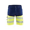 Short de travail haute visibilité stretch 1541 - Marine/Jaune fluo image 0