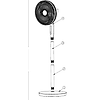 Ventilateur colonne multifonctions TORNADE - 2950m³/h - 30W image 2