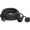 RALLONGE EN CAOUTCHOUC NEOPRENE NOIR 2P+T 16A 230V - IP44 image 0