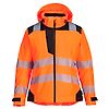 Veste de pluie femme haute visibilité PW3 Orange/Noir image 3