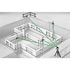 Kit de laser vert rotatif avec trépied Cubus G 210 S Set 150 cm BlackLine image 12