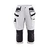Pantacourt de travail peintre stretch femme 7109 - Blanc/Noir image 0