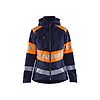 Veste softshell de travail haute visibilité femme 4404 - Marine/Orange image 0