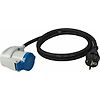 Câble adaptateur CEI H07BQ-F 3G2,5 -  1,5M - Noir image 0