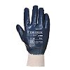 Gants nitrile, poignet tricot Marine image 1