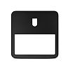 Collerettes Noires asymétrique + ouverture pour luminaire QUADRA image 0