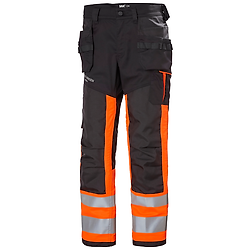 Pantalon de construction haute visibilité classe 1 ALNA 2.0 - Orange/Noir S - FR(40) - C46 - Courtes image
