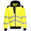 Sweat à capuche zippé Haute-Visibilité PW3 Jaune/Noir image 6