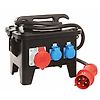 COFFRET DE CHANTIER CAOUTCHOUC 22kW 3 PRISES NF 1PNT/16A/250V - 2 PRISES CEI 3PNT/16A/440V - 1 PRISE CEI 3PNT/32A/400V image 0