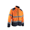 Veste de travail polaire BASIC HV ECLAIR - ORANGE FLUO/MARINE image 0