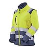 VESTE SOFTSHELL HV FEMME TIAN JAUNE FLUO/BLEU MARINE image 1