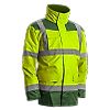 Parka de travail multicouches imperméable haute visibilité KANATA - Jaune Fluo / Vert image 0