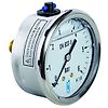 Manomètre bain d'huile inox - raccord axial 8x13 - cadran Ø63mm image 0