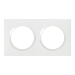 Plaque de finition dooxie 2 postes finition blanc image