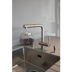Mitigeur cuisine a douchette inox - Douchette 1 jet ABS image