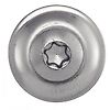 Vis à bois tête fraisée bombée six lobes - Avec rondelle EPDM Ø15 - Inox A2 image 3