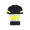 T-shirt de travail haute visibilité 3387 - Noir/Jaune fluo image 0