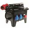 COFFRET DE CHANTIER CAOUTCHOUC 11kW 3 PRISES NF 1PNT/16A/230V - 2 PRISES CEI 3PNT/16A/400V image 0
