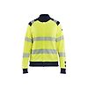 Sweat de travail zippé multinormes femme 3471 - Jaune/Marine image 0