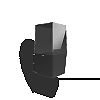 Applique murale carrée HELIOS E27 (sans ampoule LED 12W max) IP44 - Noir image 0