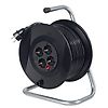 ENROULEUR DE CABLE A TAMBOUR 230MM H05VV-F3G1,5 - IP20 - NOIR image 0