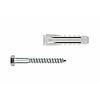 Lot de Chevilles nylon quadruple expansion tout materiaux - Vis à bois zingué image 2