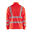 Sweat de travail col zippé haute visibilité 3564 - Rouge fluo image 1