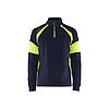 Sweat de travail détails haute visibilité 3550 - Marine/Jaune fluo image 0