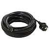 CABLE CHAUFFANT ANTIGEL AVEC THERMOSTAT INTEGRE NOIR IP44 image 0