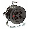 ENROULEUR DE CABLE A TAMBOUR 180MM H05VV-F3G1,5 - IP20 - 15M - NOIR image 0