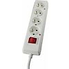 BLOC MULTIPRISES 4 PRISES 2P+T AVEC INTERRUPTEUR CABLE 3M H05VV-F 3G1,5 IP20 image 0