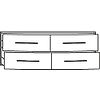 Caisson meuble suspendu Ancodesign - Rouge Brillant image 3