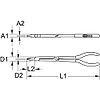 Pince plate à double articulation, L. 300mm image 5
