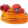 RALLONGE COURANT FORT CEI 3PNT/16A/400V 11kW IP44 - ORANGE image 0